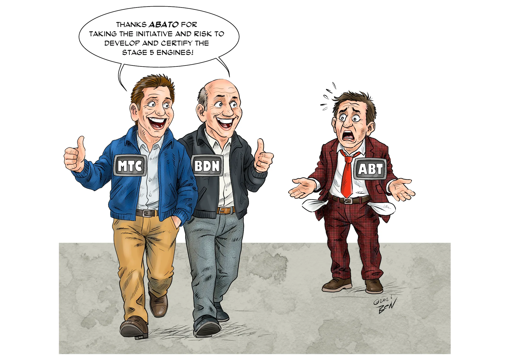 Cartoon op maat door Ben Art Work (voorbeeld 6)