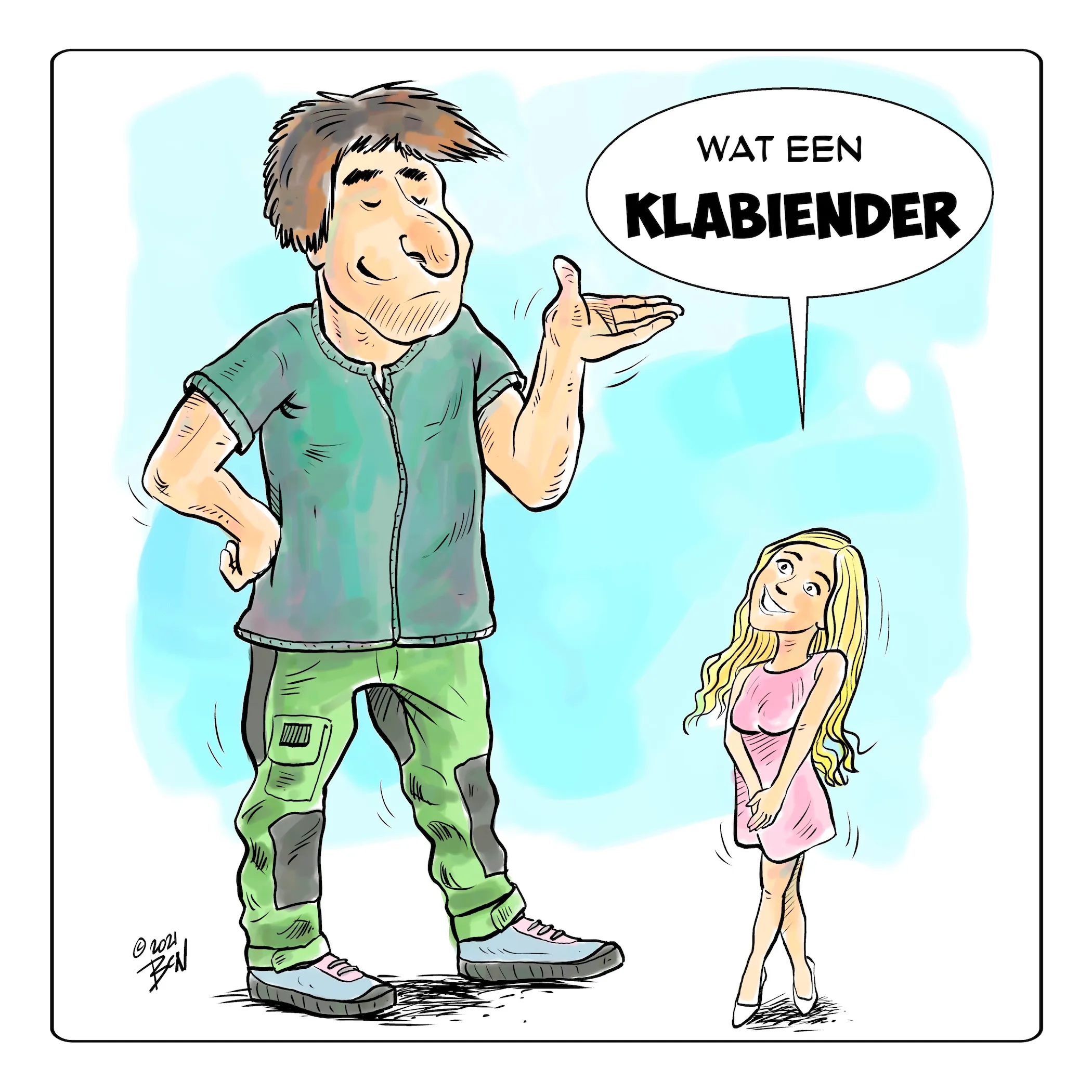 Cartoon op maat door Ben Art Work (voorbeeld 4)