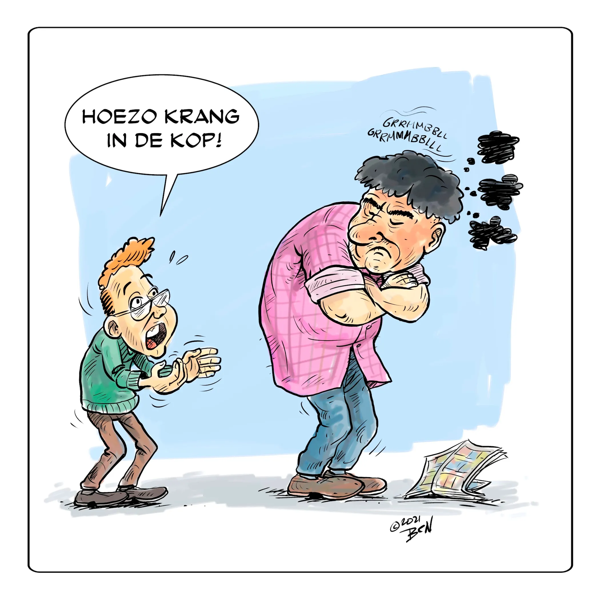 Cartoon op maat door Ben Art Work (voorbeeld 5)
