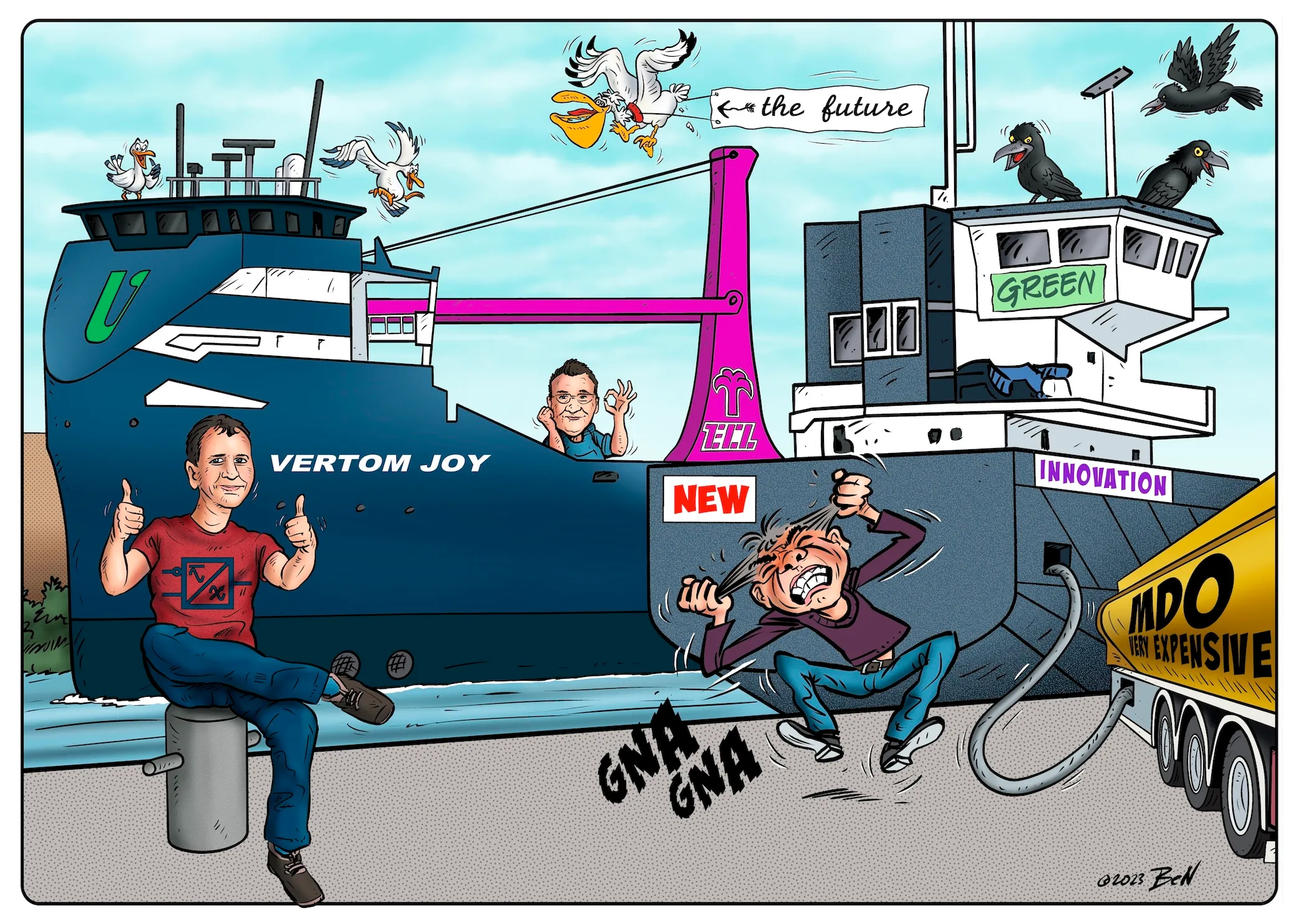Cartoon op maat door Ben Art Work — voorbeeld 10