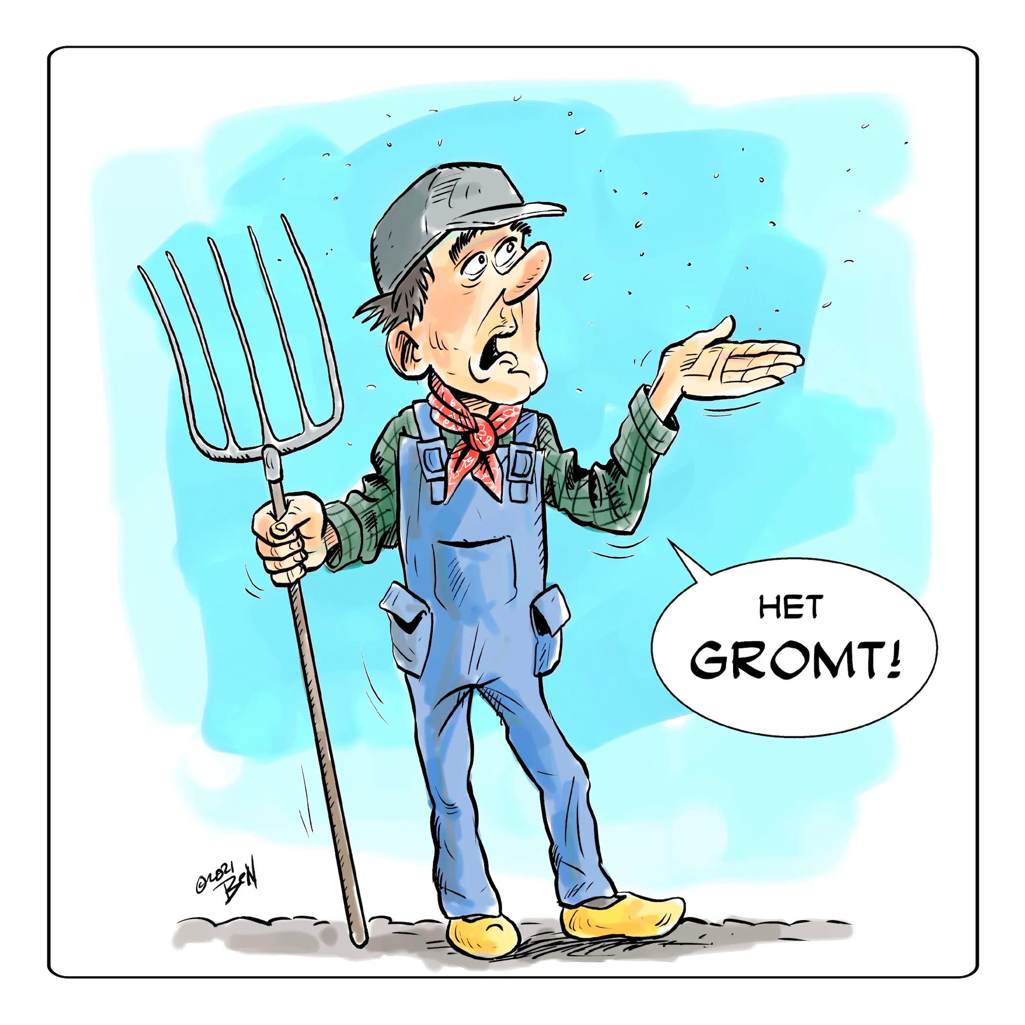 Cartoon op maat door Ben Art Work — voorbeeld 11