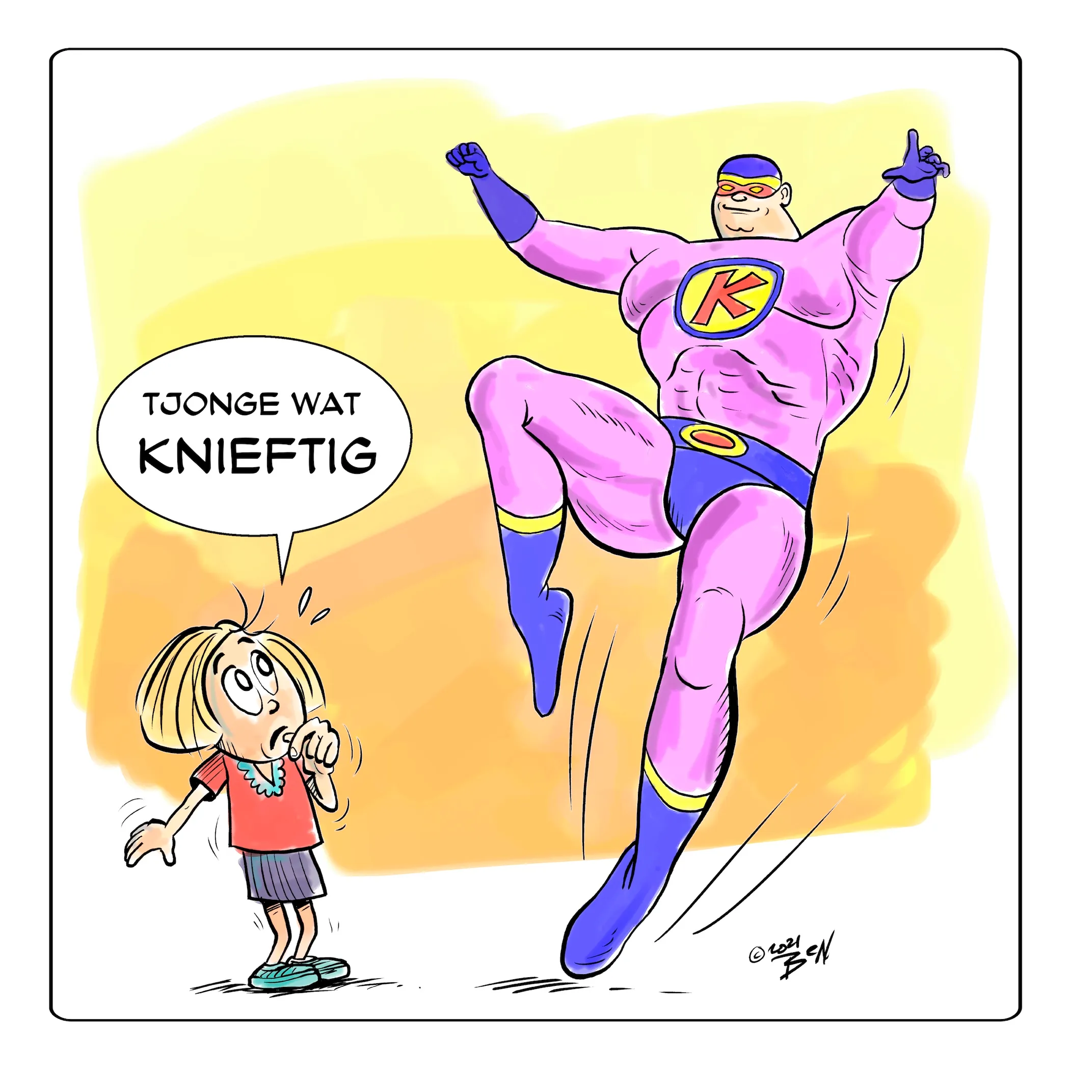 Cartoon op maat door Ben Art Work — voorbeeld 12