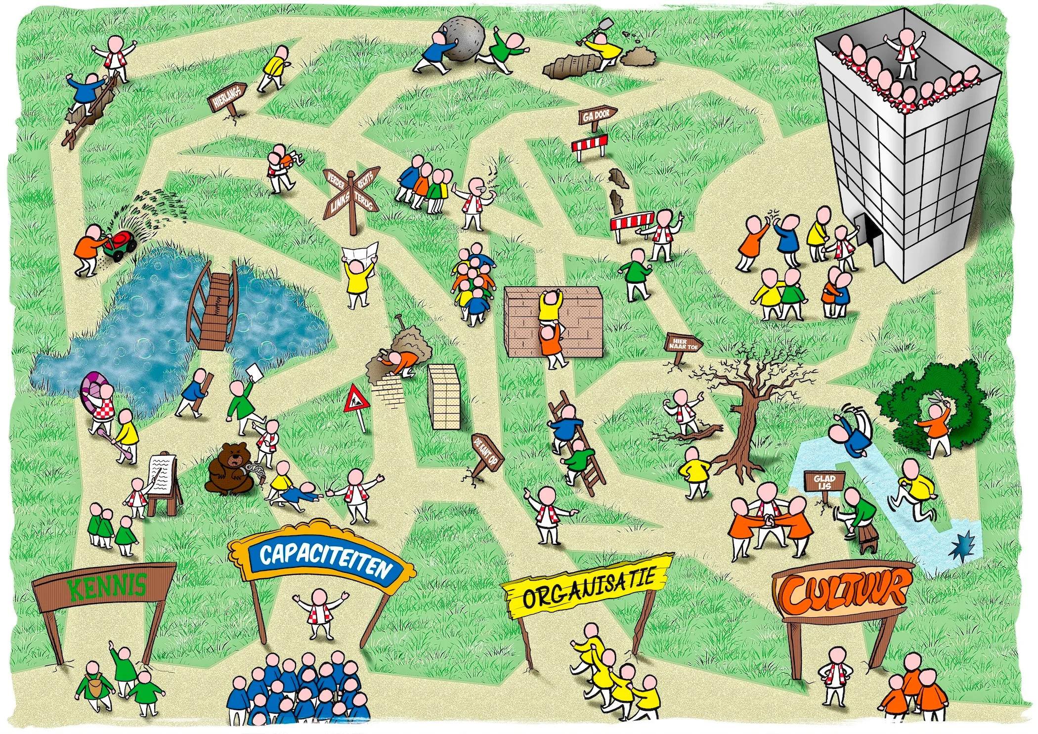 Sfeervolle illustratie van Ben Art Work