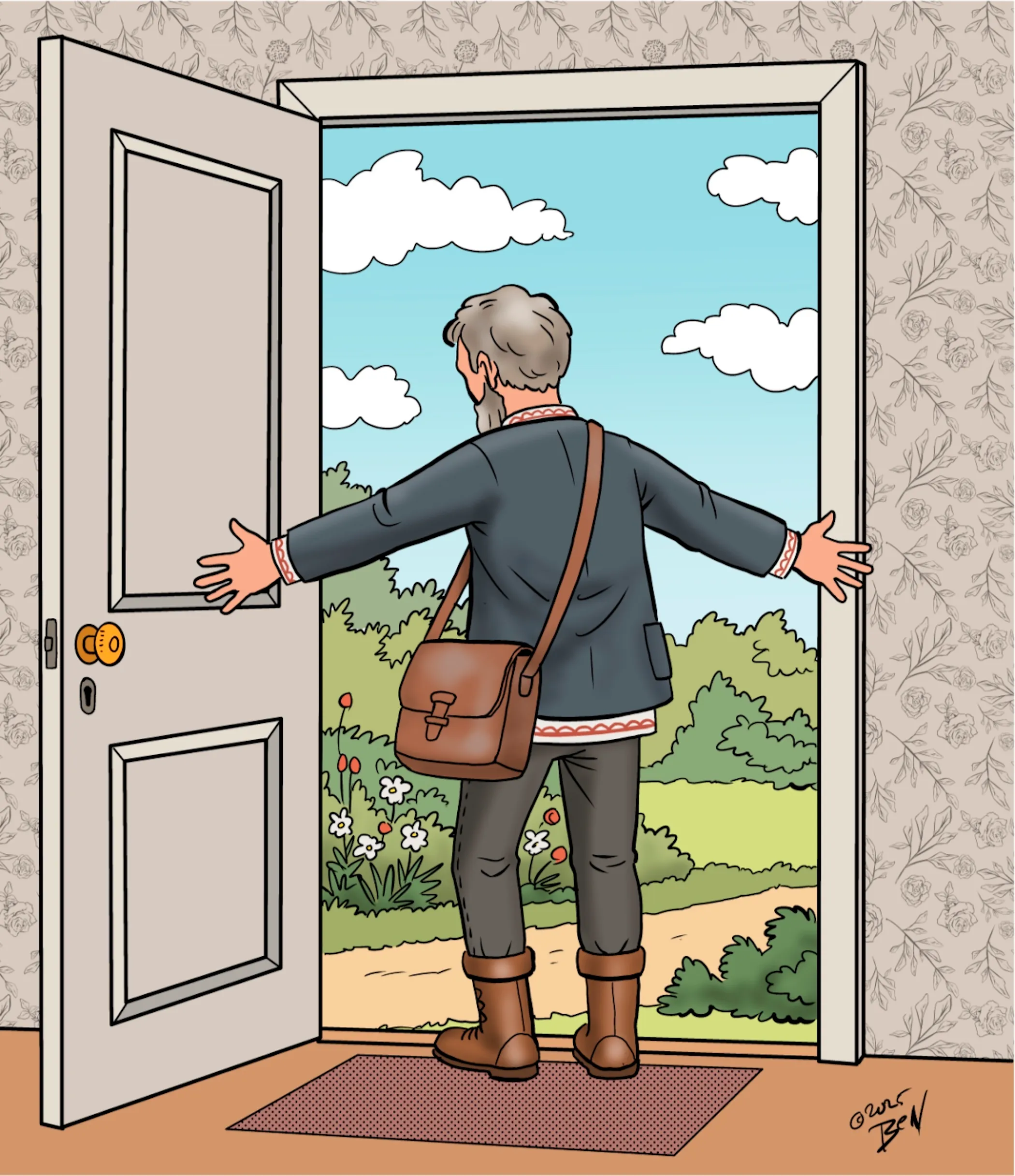 Digitale illustratie van Ben Art Work