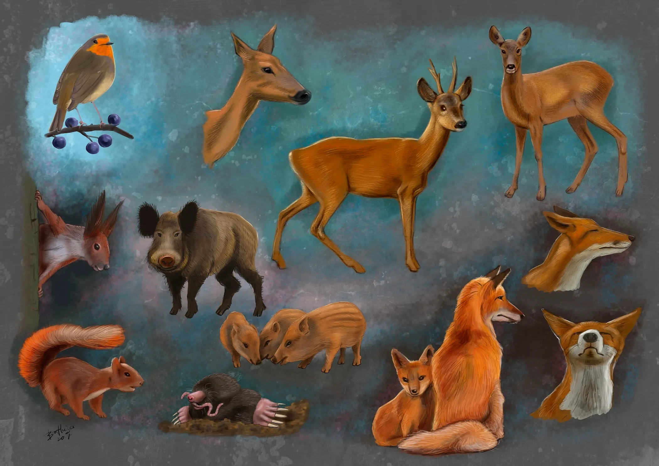Illustratie door Ben Art Work — voorbeeld 11