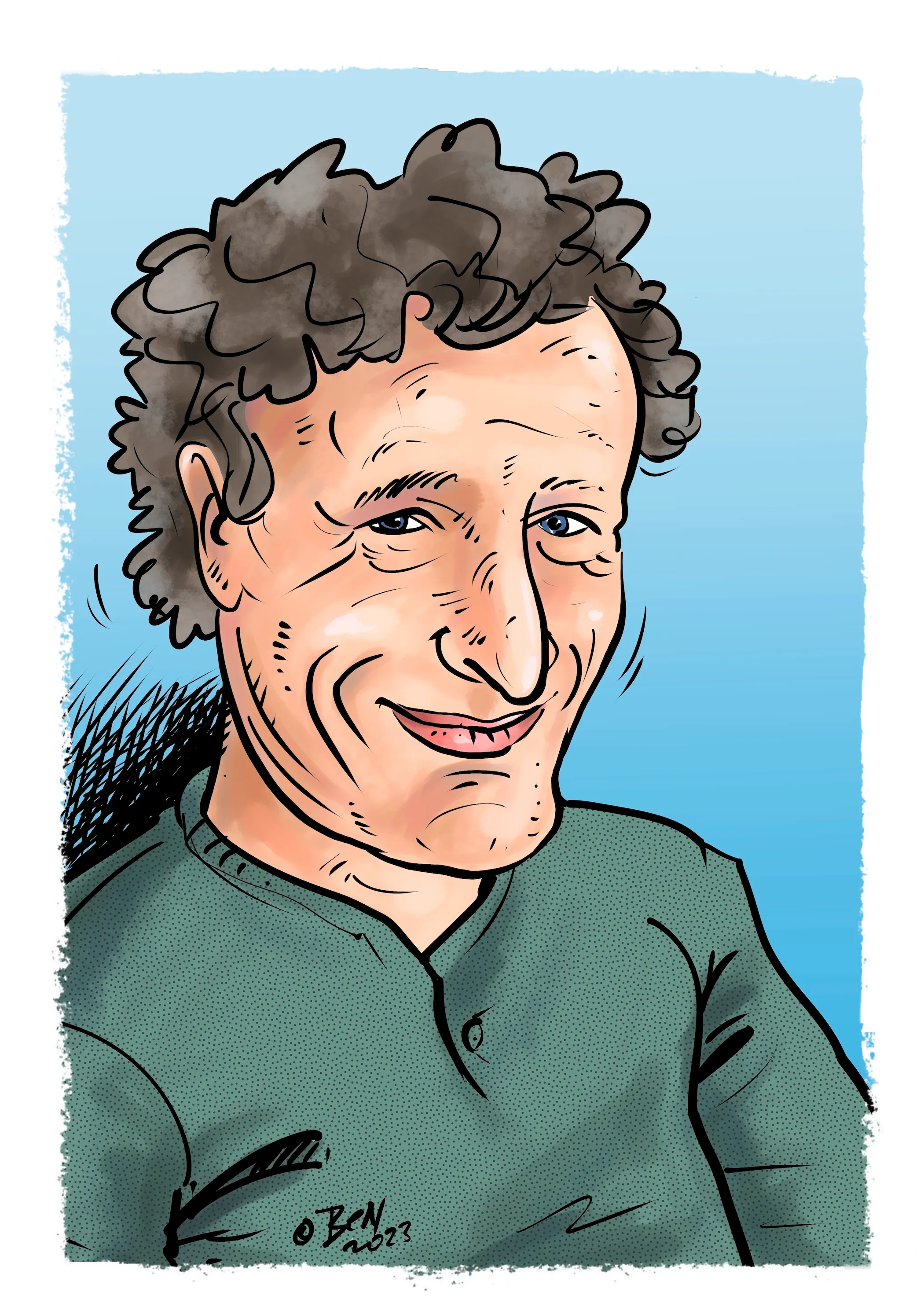 Digitaal portret in karikatuurstijl (voorbeeld 5)