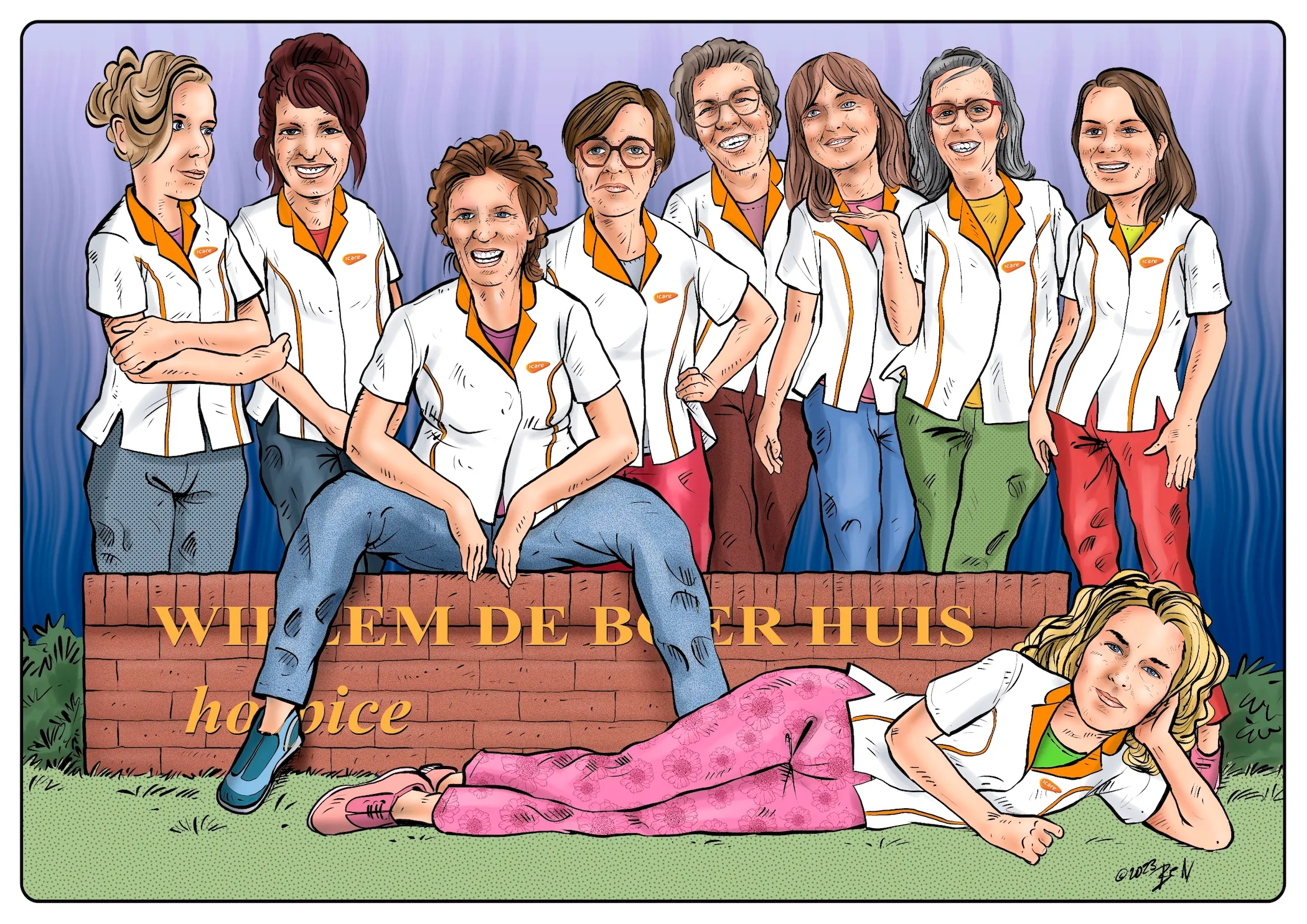 Digitaal portret in karikatuurstijl — voorbeeld 17