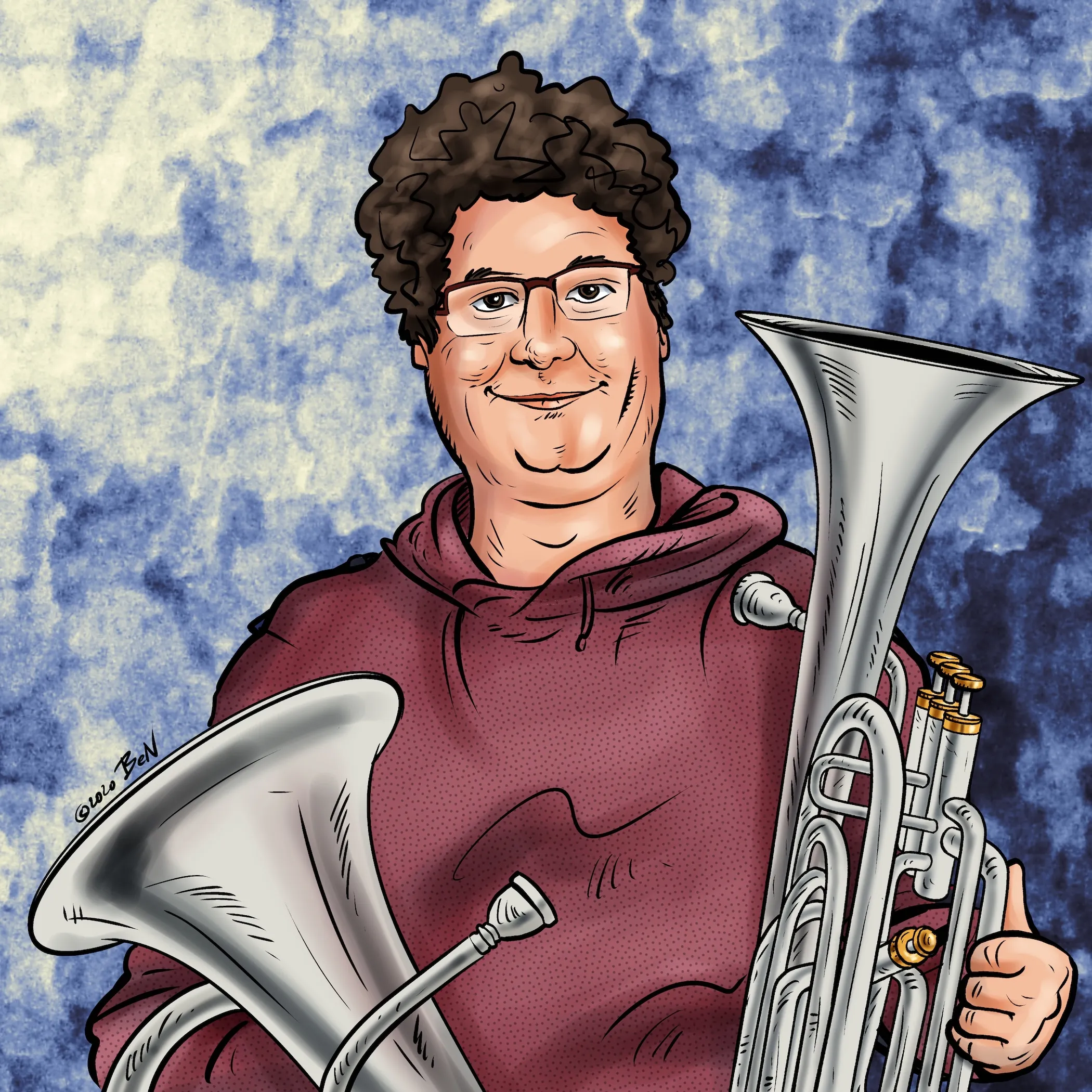 Digitaal portret in karikatuurstijl — voorbeeld 21