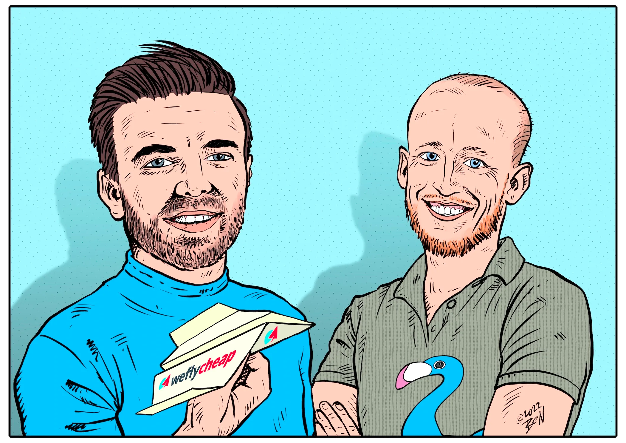 Digitaal portret in karikatuurstijl — voorbeeld 23