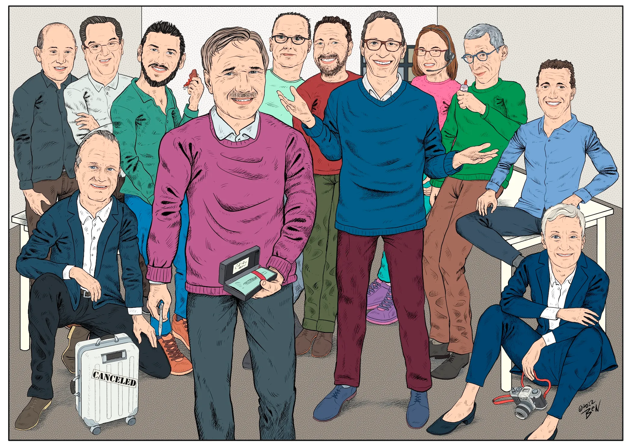 Digitaal portret in karikatuurstijl — voorbeeld 27