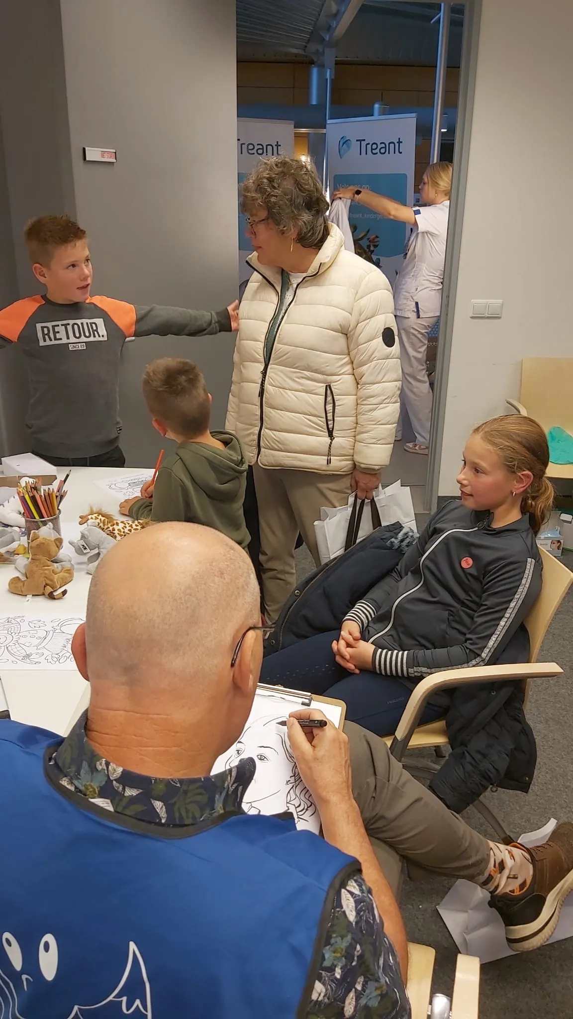 Ben tekent live op een evenement — voorbeeld 6