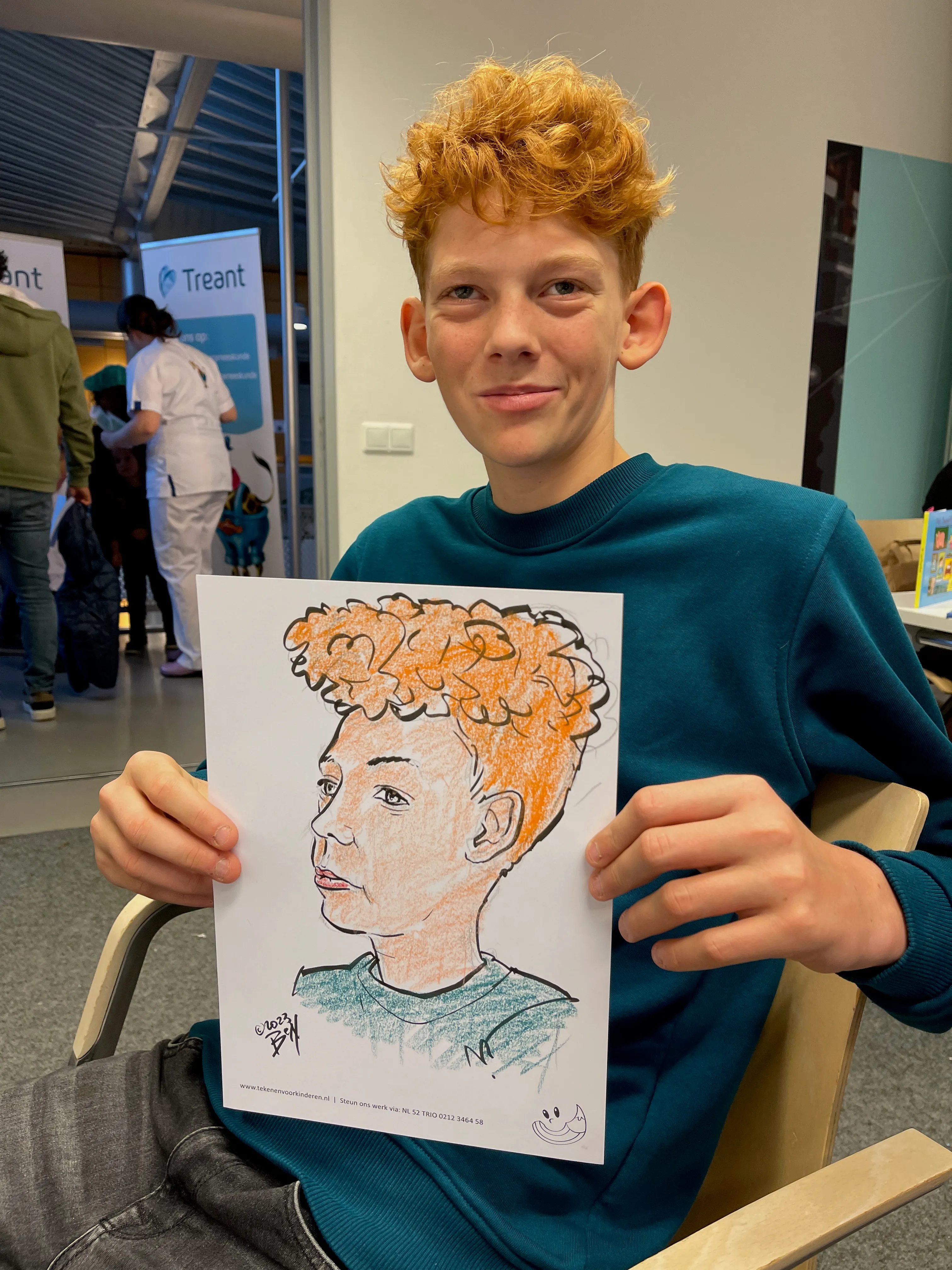 Ben tekent live op een evenement — voorbeeld 8