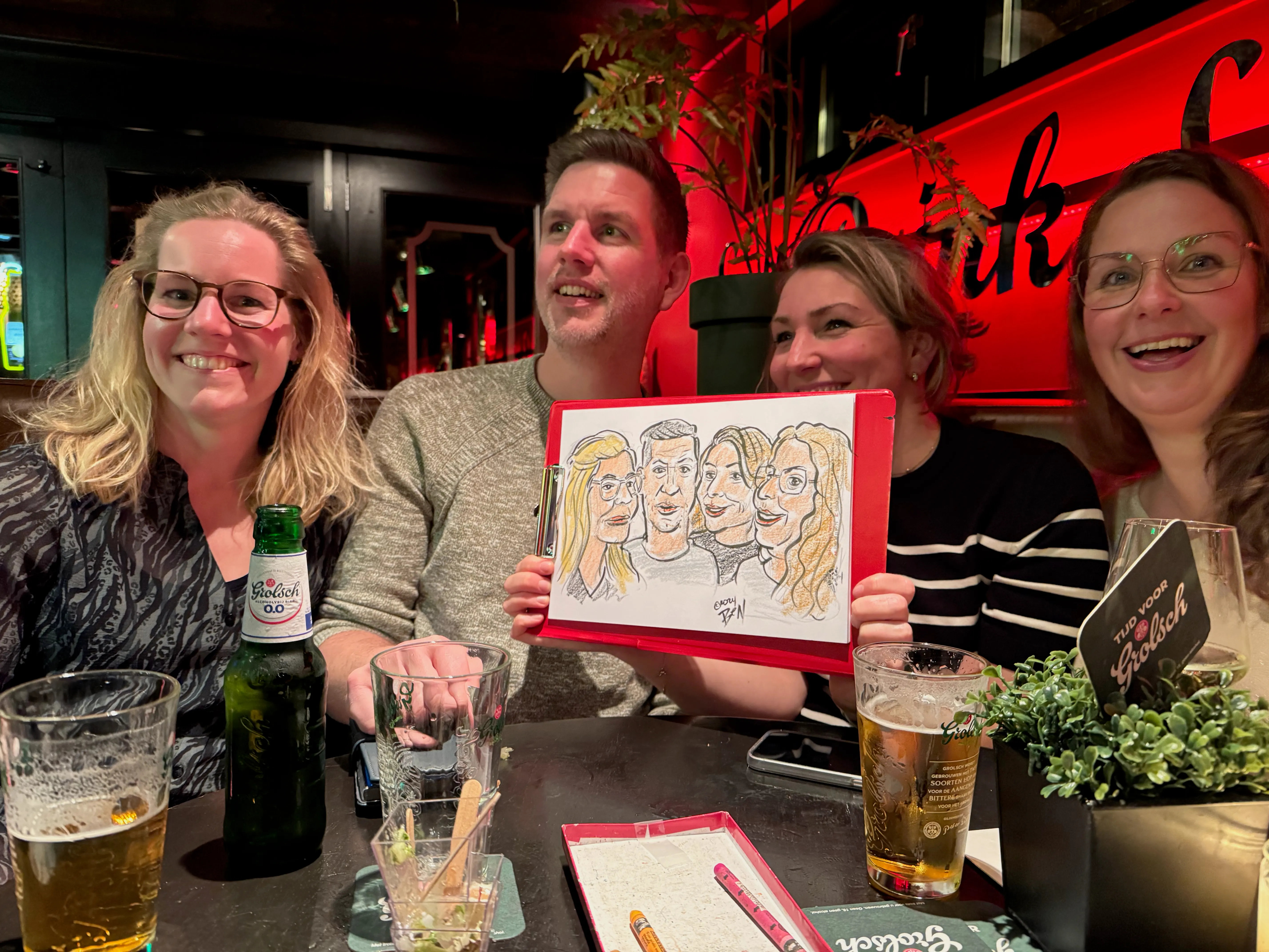 Ben tekent live op een evenement — voorbeeld 10