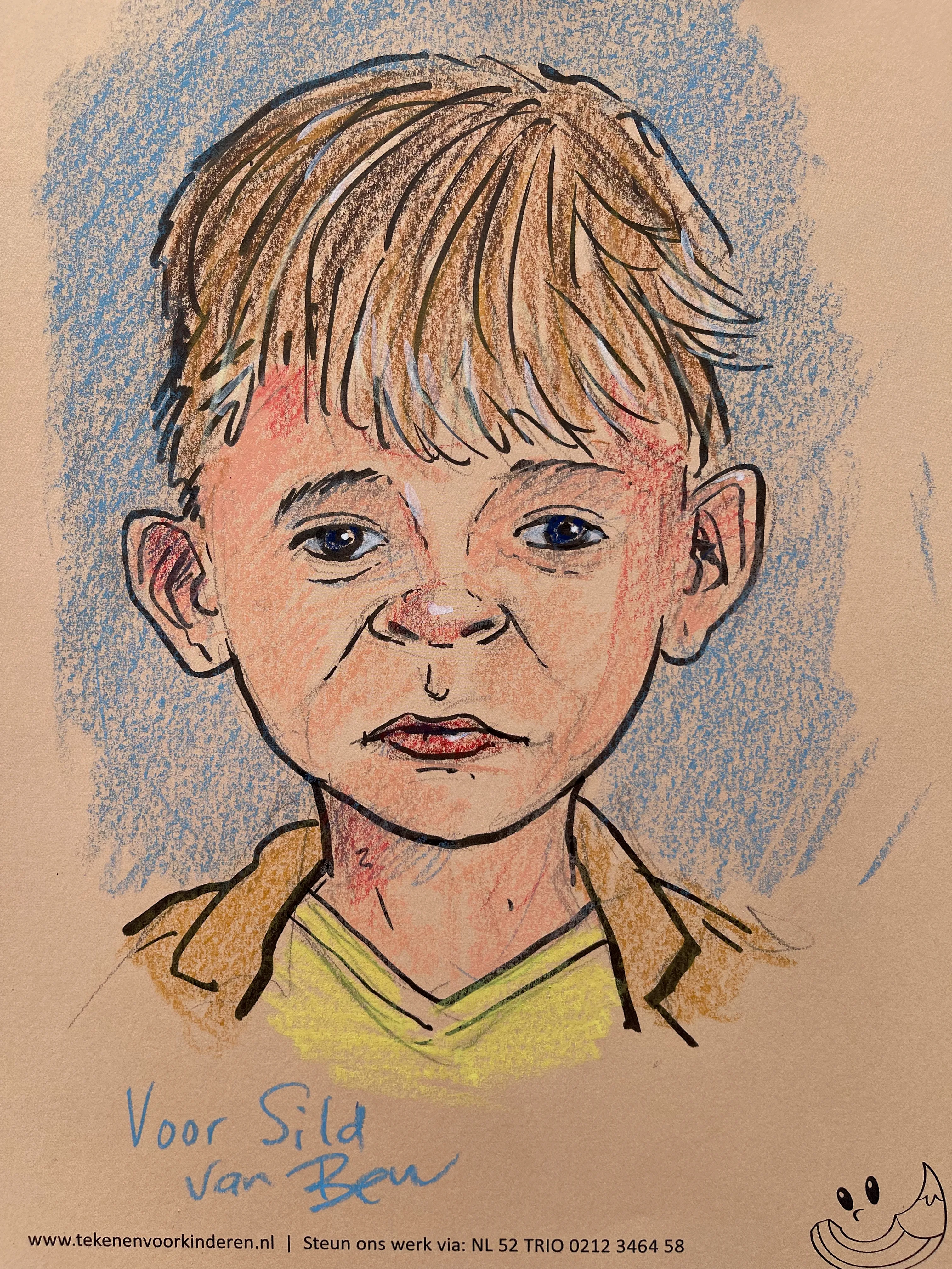 Tekenen voor Kinderen: Ben aan het werk bij een ziek kind — voorbeeld 4